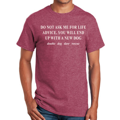 Do not ask me for advice Tee - White Logo  Thumbnail