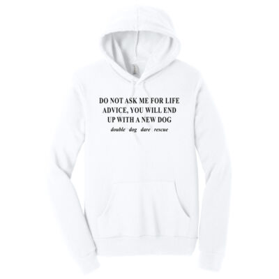 Do not Ask Me for Advice Hooded Sweatshirt - Black Logo  Thumbnail