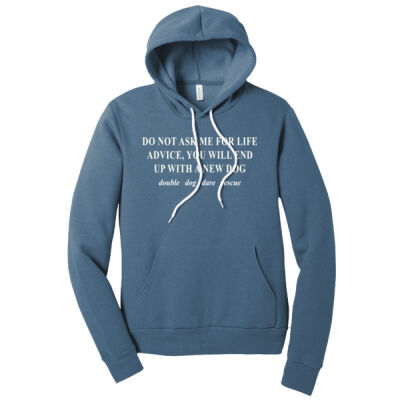 Do not Ask Me for Advice Hooded Sweatshirt - White Logo  Thumbnail